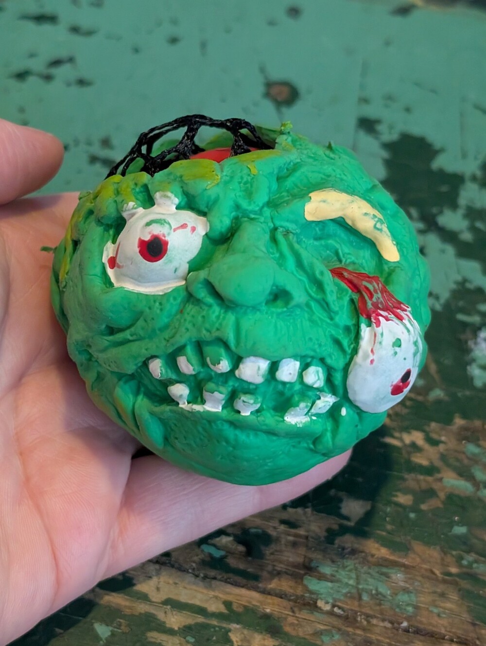 Ded Hedz Squishy Monster Ball By Ja-Ru - Mad Balls Knock Off - Collectible htf!